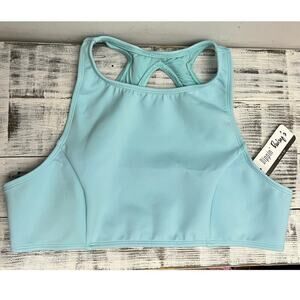 Dippin Daisy’s Swim Top Women’s Sz XL Blue(Crystal)Scuba Material Swimwear NWT